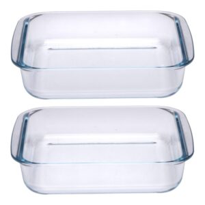 Alpina - Set of glass ovenproof dishes (2 pieces)