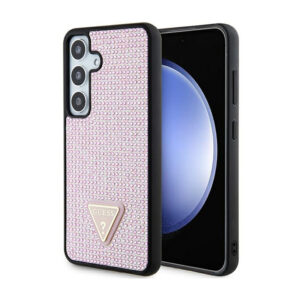 Guess Rhinestone Triangle - dėklas skirtas samsung Galaxy S24 Pink - Image 1
