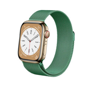Crong Milano Steel – Stainless steel strap for Apple Watch 44/45/46/49 mm (green) - Image 3
