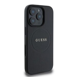 Guess Grained Ring MagSafe - dėklas skirtas Apple iPhone 16 Pro Max black - Image 3