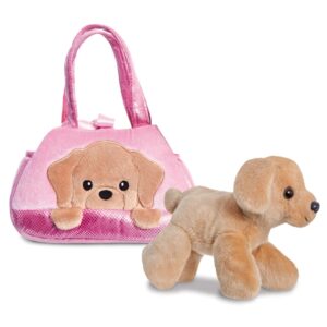 Fancy Pals – Plush Toy Labrador Dog PeekaBoo in Pink Bag 20 cm Eco-Friendly - Image 3