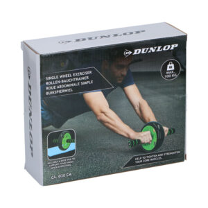 Dunlop - One-wheeled abdominal muscle training roller (Green) - Image 2