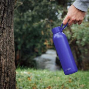 Quokka Solid With Strap - Stainless Steel Thermal Bottle 630 ml with Strap (Dusk Blue) - Image 4