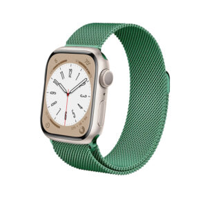 Crong Milano Steel – Stainless steel strap for Apple Watch 44/45/46/49 mm (green) - Image 4