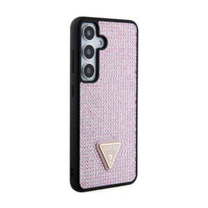 Guess Rhinestone Triangle - dėklas skirtas samsung Galaxy S24 Pink - Image 4