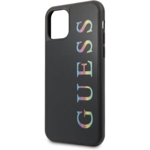 Guess Double Layer Glitter Case - dėklas skirtas Apple iPhone 11 Pro Max Black/Multicolor - Image 2