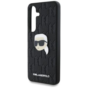 Karl Lagerfeld Leather Monogram Pin Logo Karl Head - dėklas skirtas Samsung Galaxy S25+ Black - Image 6