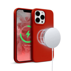 Crong Color Cover Magnetic dėklas skirtas Apple iPhone 13 Pro Max Red - Image 1