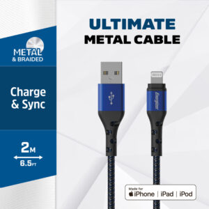 Energizer Ultimate - USB-A to Lightning connecting cable MFi certified 2m Blue - Image 2