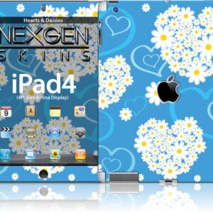 Nexgen Skins with 3D effect for iPad 2/3/4 (Hearts and Daisies 3D)