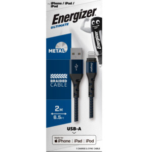 Energizer Ultimate - USB-A to Lightning connecting cable MFi certified 2m Blue - Image 3