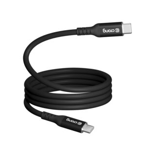 Crong Soft Link - 100W PD 5A USB-C to USB-C Cable 200cm black