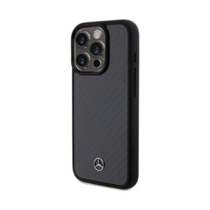 Mercedes Carbon Fiber Dynamic - dėklas skirtas Apple iPhone 15 Pro Black - Image 2
