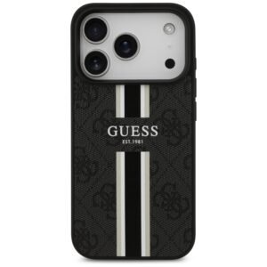 Guess 4G Printed Stripes MagSafe - Case Apple iPhone 17 Pro black - Image 3
