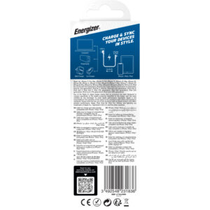 Energizer Ultimate - USB-A to Lightning 90° MFi certified gaming cable 2m White - Image 4