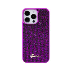 Guess Disco Metal Script - dėklas skirtas Apple iPhone 15 Pro Max Fuchsia - Image 3