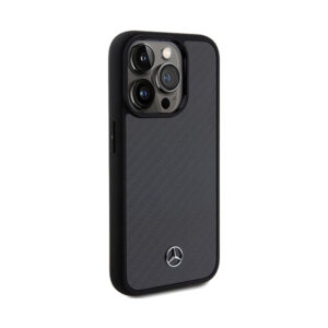 Mercedes Carbon Fiber Dynamic - dėklas skirtas Apple iPhone 15 Pro Black - Image 4