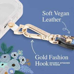 Rifle Paper Phone Wristlet - Universal phone lanyard Garden Party Blue - Image 6