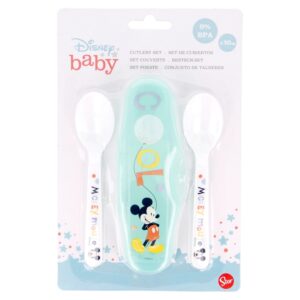 Mickey Mouse - 2 spoon for feeding + case (Cool) - Image 3