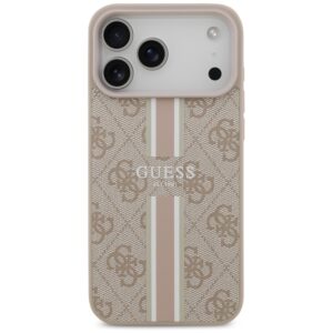 Guess 4G Printed Stripes MagSafe - dėklas skirtas Apple iPhone 17 Pro Max pink - Image 3