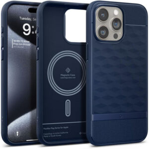 Spigen Caseology Parallax Mag MagSafe - dėklas skirtas Apple iPhone 15 Pro Midnight Blue - Image 1