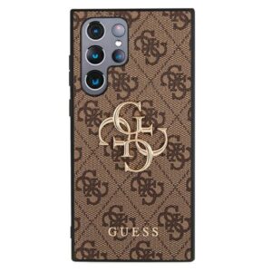 Guess 4G Big Metal Logo - Sasmung Galaxy S22 Ultra Brown - Image 3