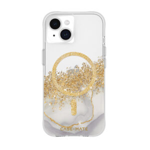 Case-Mate Karat MagSafe - dėklas skirtas Apple iPhone 15 / Apple iPhone 14 / Apple iPhone 13 decorated su gold Marble - Image 1