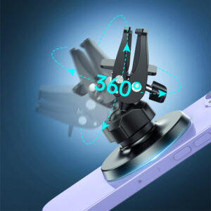 Crong Carclip Magnetic - MagSafe magnetic car mount black - Image 4