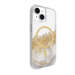 Case-Mate Karat MagSafe - dėklas skirtas Apple iPhone 15 / Apple iPhone 14 / Apple iPhone 13 decorated su gold Marble - Image 2