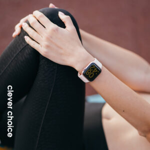 Crong Liquid – apyrankė skirta Apple Watch 38/40/41/42 mm sand pink - Image 4