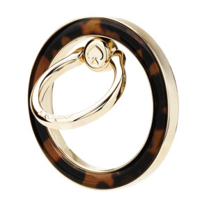 Kate Spade New York Magnetic Ring Stand - MagSafe finger holder with stand function (Tortoiseshell) - Image 3