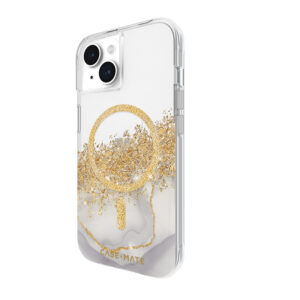 Case-Mate Karat MagSafe - dėklas skirtas Apple iPhone 15 / Apple iPhone 14 / Apple iPhone 13 decorated su gold Marble - Image 3