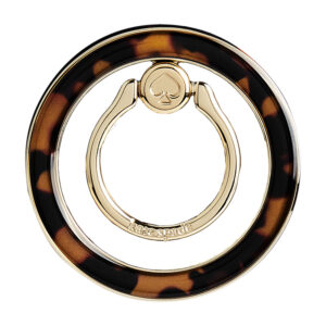 Kate Spade New York Magnetic Ring Stand - MagSafe finger holder with stand function (Tortoiseshell) - Image 4