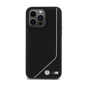 BMW Perforated Twisted Line MagSafe - dėklas skirtas Apple iPhone 15 Pro black - Image 3