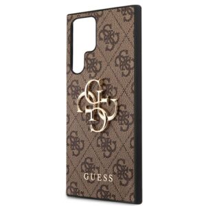 Guess 4G Big Metal Logo - Sasmung Galaxy S22 Ultra Brown - Image 6