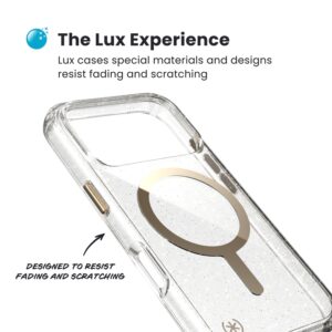 Speck Presidio Lux MagSafe - dėklas Apple iPhone 17 Pro Glitter / Gold Metallic - Image 3