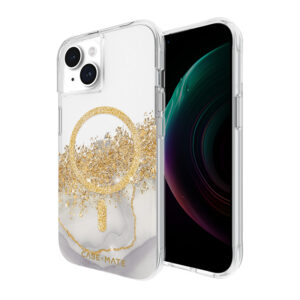 Case-Mate Karat MagSafe - dėklas skirtas Apple iPhone 15 / Apple iPhone 14 / Apple iPhone 13 decorated su gold Marble - Image 5