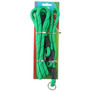 150 cm leash + 45 cm collar (green) - Image 1