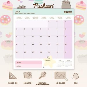 Pusheen - Wall calendar 30 x 30 cm 2022 from the Foodie collection - Image 3