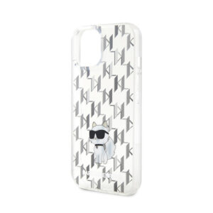 Karl Lagerfeld Monogram Choupette - dėklas skirtas Apple iPhone 15 Transparent - Image 6