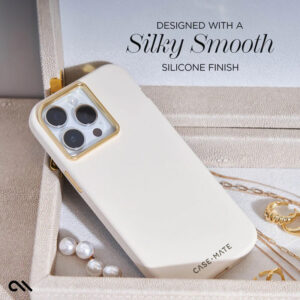 Case-Mate Silicone MagSafe - Case Apple iPhone 15 Pro Beige - Image 3