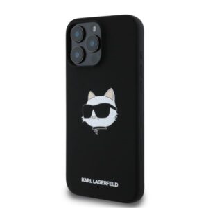 Karl Lagerfeld Silicone Choupette Head Print MagSafe - Case Apple iPhone 16 Pro Max black - Image 3