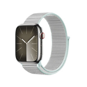 Crong Nylon – Sport apyrankė skirta Apple Watch 38/40/41/42 mm Pastel Grey - Image 4