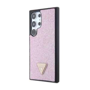Guess Rhinestone Triangle - Case Samsung Galaxy S24 Ultra Pink - Image 2
