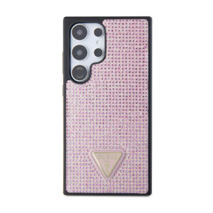 Guess Rhinestone Triangle - Case Samsung Galaxy S24 Ultra Pink - Image 3