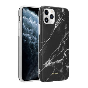 Crong Marble dėklas – dėklas skirtas Apple iPhone 11 Pro Black - Image 2
