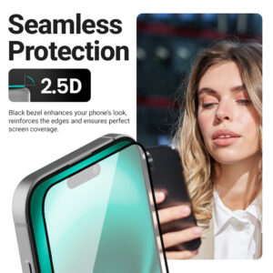 Crong 3D Armour Glass - Apsauginis stiklas Apple iPhone Air + Installation Frame - Image 5