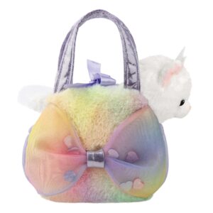 Fancy Pals – Plush Toy Princess Kitty Big Bow with Silver Crown in Colorful Bag 20 cm Eco-Friendly - Image 2