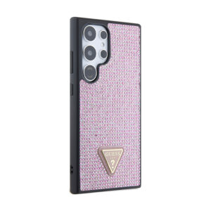 Guess Rhinestone Triangle - Case Samsung Galaxy S24 Ultra Pink - Image 4