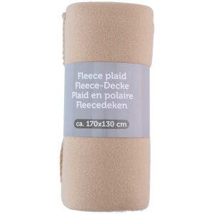 Fleece blanket 170x130 Beige